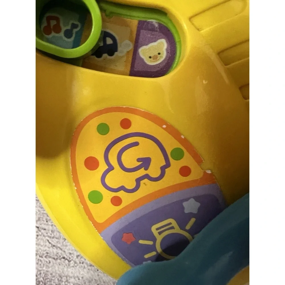 Kids VTech Turn & Learn Driver Wheel Yellow‎ Learning Toy w/Lights & Sounds